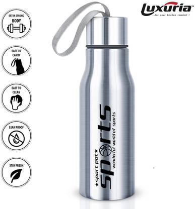 Luxuria Sports Pure Stainless Steel Bottle 500 ml Water Bottle ( Multiple Color) 500 ml Bottle