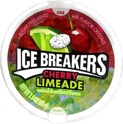 Ice Breaker Cherry Limeade Candy Natural & Artificial Flavoured, 42g Cherry LIMEADE Candy