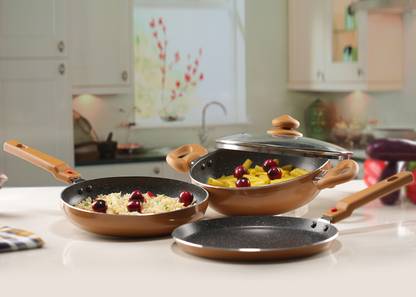 Prestige Festival Pack - Build Your Kitchen Set Induction Bottom Non-Stick Coated Cookware Set