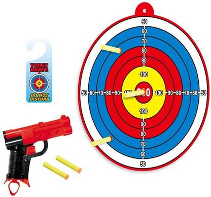 FAINLIST Children Shooting Target Toys Gun Dart Board Set Soft Tip Dart