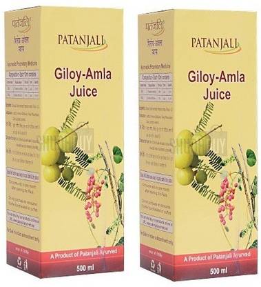 PATANJALI Giloy Amla Juice 500 ml (Pack of 2)