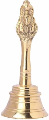 Mannat Pooja Bell for Home, Ghanti Temple ganti, Brass Large Brass Pooja Bell