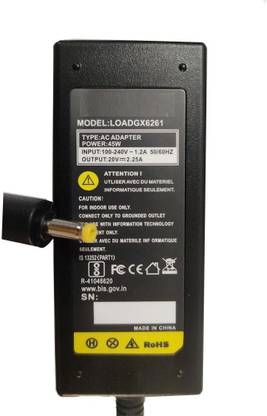 yokart Laptop Charger Adapter for Lenovo Ideapad 100 14IBD With Power Cord 20 W Adapter