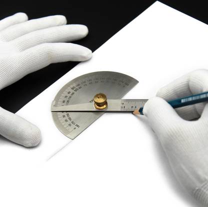 SAMENX PRODUCTS premium Degree Protector Arm Rule Professional Metal 0-180 Degrees 150mm Dial Indicator