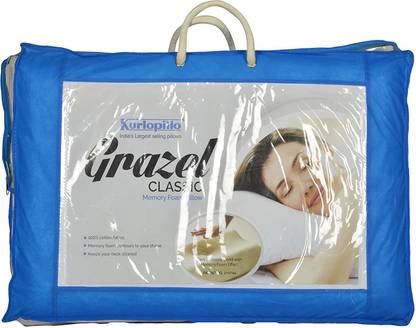 KURLON Memory Foam Solid Sleeping Pillow Pack of 2