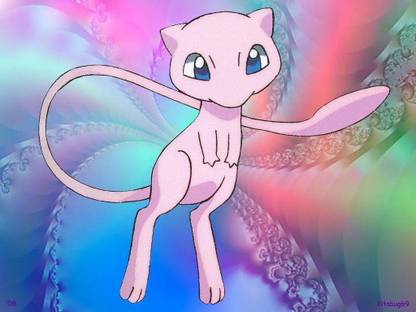 Mew Pokemon Poster Multicolor PhotoPaper Print (12 inch X 18 inch, Rolled) Photographic Paper