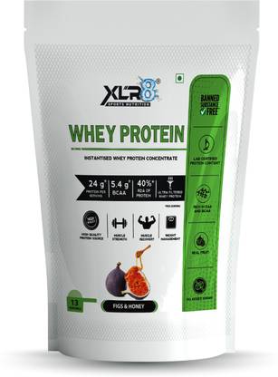 XLR8 Whey Protein with 24 g protein, 5.4 g BCAA - 1 lbs / 454 g Whey Protein