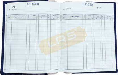 LRS Ledger Small Size - Copy Size - 21x17 cm - Full Cloth Hard Bound (240 Page) 1-Part Account Book