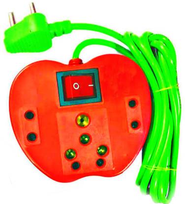 Sanhan extension board with 15 AMP socket and 5 A 3 sockets 2m wire 3  Socket Extension Boards