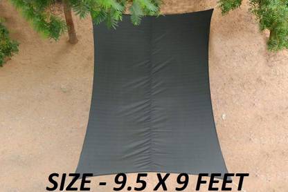 Duronet Shade Sail Polyester Rectangle Waterproof &UV Protection Sun Awning, 9.5X9 Feet Tent - For Car Parking,Garden,Children Play Areas, Verandas, Lawn,Balcony With SS Hook & Rope