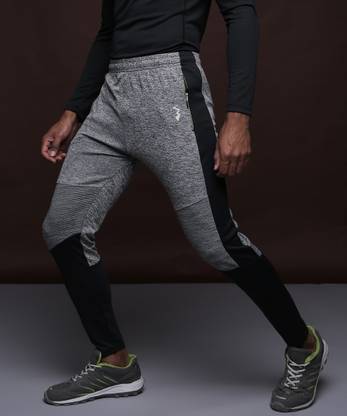 CAMPUS SUTRA Colorblock Men Grey Track Pants