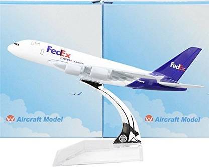 Toytle FedEx Airbus A380F 16CM Metal Die-Cast Aircraft Model
