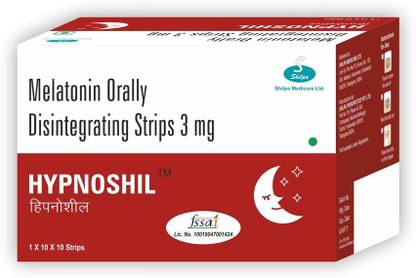 Hypnoshil Melatonin Orally Disintegrating Strips For Good Sleep & Rest (10 x 0.3 mg)