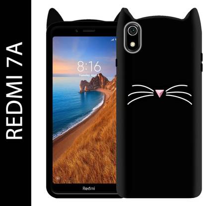 MGito Back Cover for Redmi 7A - Cat Back Cover | Ear Kitty 3D Case | Back Cover For Girls