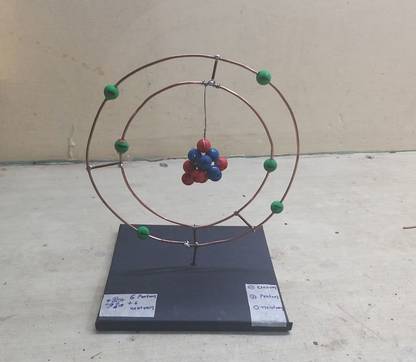 santosh the project maker CARBON ATOM MODEL ATOMIC STRUCTURE