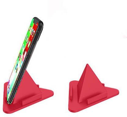 Larksky LS-01-RD Three-Sided Pyramid Shape Triangle Mobile Phone Stand Mobile Holder