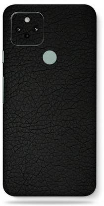 WeCre8 Skin's Google Pixel 5, Leather Black Mobile Skin