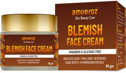 Amueroz Anti Blemish Face Cream, Pimple Removal Collagen Cream, Anti Acne Cream, Soothes & Clears Acne & Blemishes | Pigmentation, Pimples, Fine Lines, Dark Spots & Scars Removal Cream