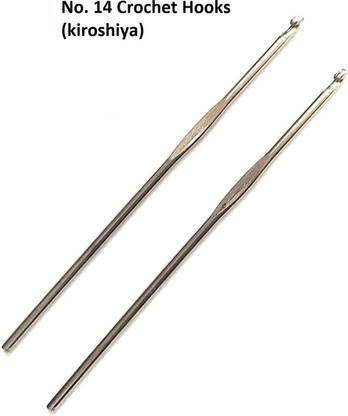 JAKEY Stainless Steel No. 14 Crochet Hooks (kiroshiya) Hand Sewing Needle