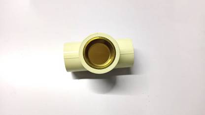 Hardware Brass CPVC Tee 1'' x 1" X 3/4'' (1 PCS) 3-Way Tee Pipe Joint