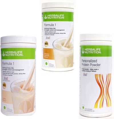 HERBALIFE Formula 1 Shake Vanilla + banana Protein Powder 400 Gram Plant-Based Protein