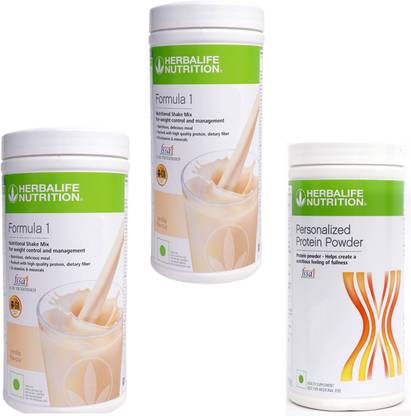 HERBALIFE Formula 1 Shake Vanilla + Vanilla Protein Powder 400 Gram Plant-Based Protein