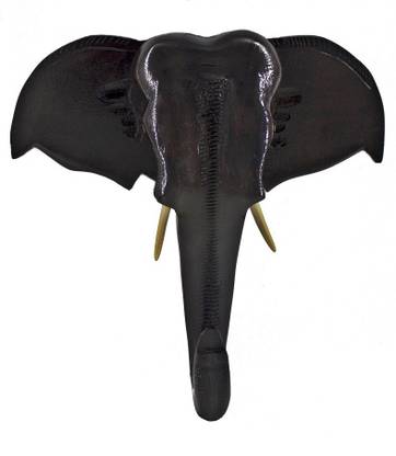 KRAFTD Elephant head mount wall hanging handmade Decorative Showpiece  -  25 cm