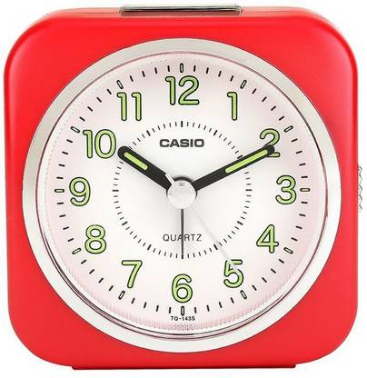 CASIO Analog Red Clock
