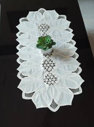 DELHI PVC CORP White 40 cm Table Runner