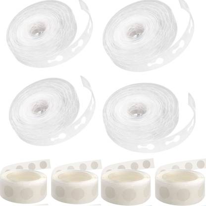 Dul Dul Solid Combo Balloon arch strip and glue dots tape/Balloon glue dot-(4 ARCH+4 GLUE DOT) Balloon Bouquet