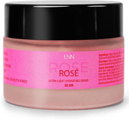 ENN Rose Ultra Light Hydrating Face Cream with Hyaluronic Acid & Aloe vera gel