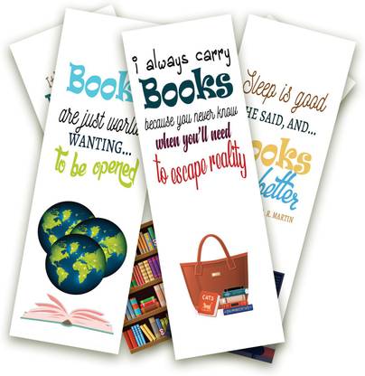 Creatie Bookmarks with Amazing Quotes on Reading Books| Pack of 50 | Single Side Bookmark Bookmark