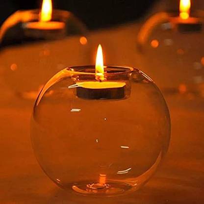 The Purple Tree Glass Tealight Holder