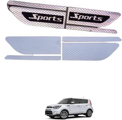 PECUNIA Car Decals Side stickers Reflective Strip Door Warning Reflector Carbon 295 5 mm x 5 m Silver Reflective Tape