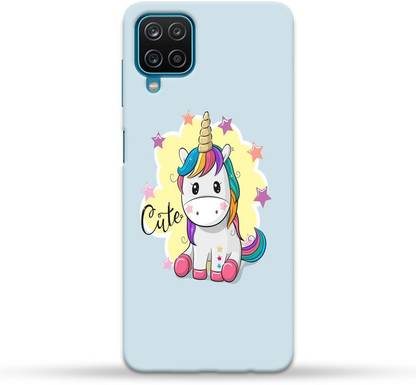 CustomEra Back Cover for Samsung Galaxy M12 (Cute Unicorn Design)