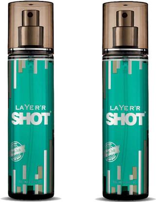 LAYER'R SHOT ROYAL JADE FRAGRANT BODY SPRAY (PACK OF 2 X 135ML) Body Spray  -  For Men