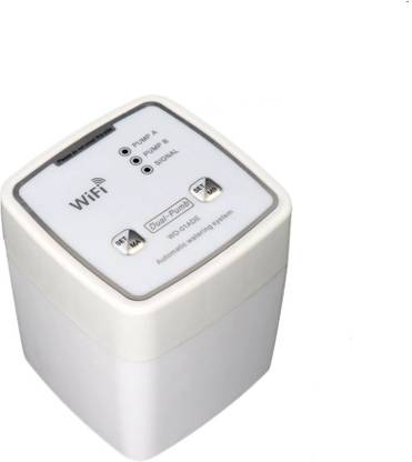 amiciSmart WiFi Intelligent Drip Irrigation Timer Switch for 20 Plants with Battery Drip Irrigation Kit