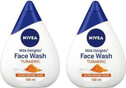 NIVEA MILK DELIGHTS TURMERIC FACE WASH 100 ML X 2 Face Wash