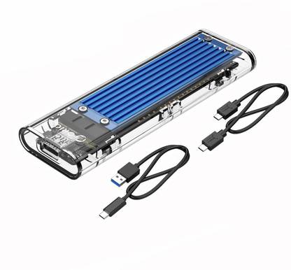 ORICO NVMe M.2 SSD Enclosure 10Gbps (Blue) 2.5 inch Shock Resistant Laptop Hard Drive Caddy for Optical Drive 2.5''10Gbps