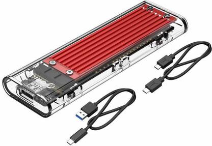 ORICO NVMe M.2 SSD Enclosure 10Gbps (Red) 2.5 inch Shock Resistant External Enclosures Box for 2.5" 10Gbps