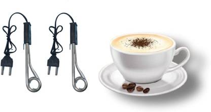 Smuf Immersion Mini (5 inch) Rod for Boiling Coffee/Water/Milk/ (Pack of 2) 250 W 250 W Shock Proof Immersion Heater Rod