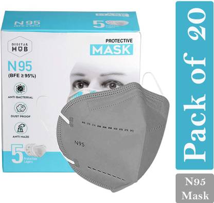 Digital Hub Anti Pollution Mask Grey Mask