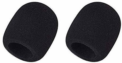 J 2 Pack Foam Mic Cover Handheld Microphone Windscreen Black Microphone Foam