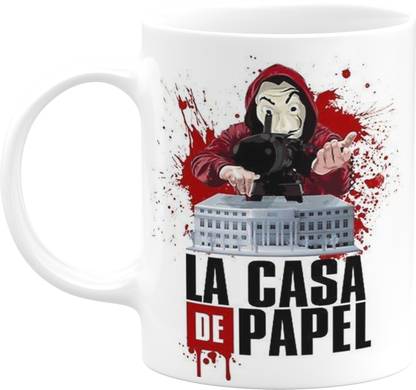 PrintingZone Money Heist mug For Friend Brother Sister Boys Girls (JJS) Ceramic Coffee Mug