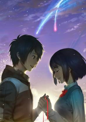 Kimi No Na Wa Your Name Japanese Anime Movie Matte Finish Poster Paper Print