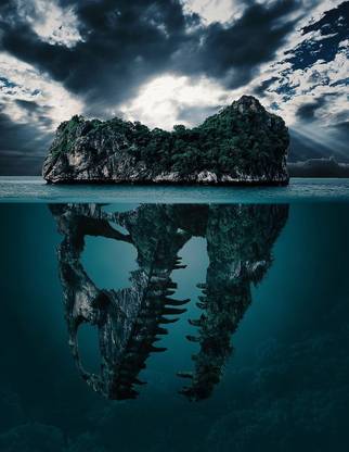 Mystery Island Secret Background Matte Finish Poster Paper Print