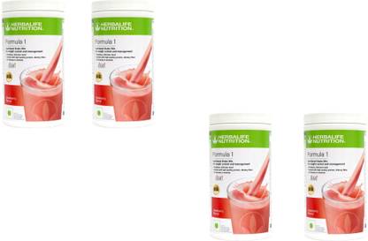 HERBALIFE Formula 1 ShaK STRAWBERRY Flavour For Weight Loss 4 PCS Protein Shake
