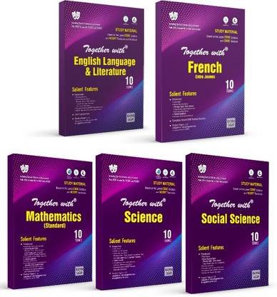 Rachna Sagar Together With CBSE Question Bank Study Material Term 2 Combo English French Mathematics Standard Social Science, Science Books For Class 10th 2022 Exam