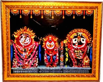 A.O.CnC SUNA BESHA OF Lord Jagganath ,Lord Balabhadra and Maa Subhadra Religious Frame