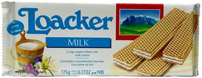 LOACKER Milk Wafer Biscuits Imported 175gms Wafers